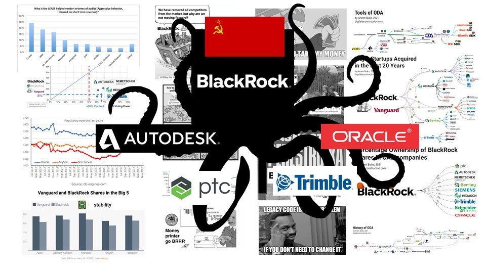Lobbyist Wars and the Development of BIM. Part 5: ⚈BlackRock — the Master of All Technologies. How Corporations Control Open Source.